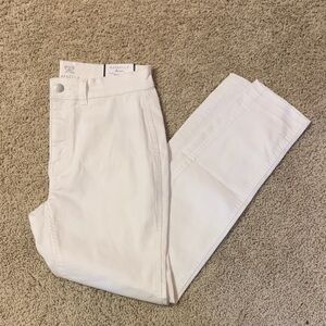 NWT Rafaella Women’s White Skinny Ankle Length High Rise Jeans Size 6